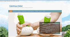 Desktop Screenshot of gaestehaus-holzer.de