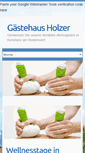 Mobile Screenshot of gaestehaus-holzer.de